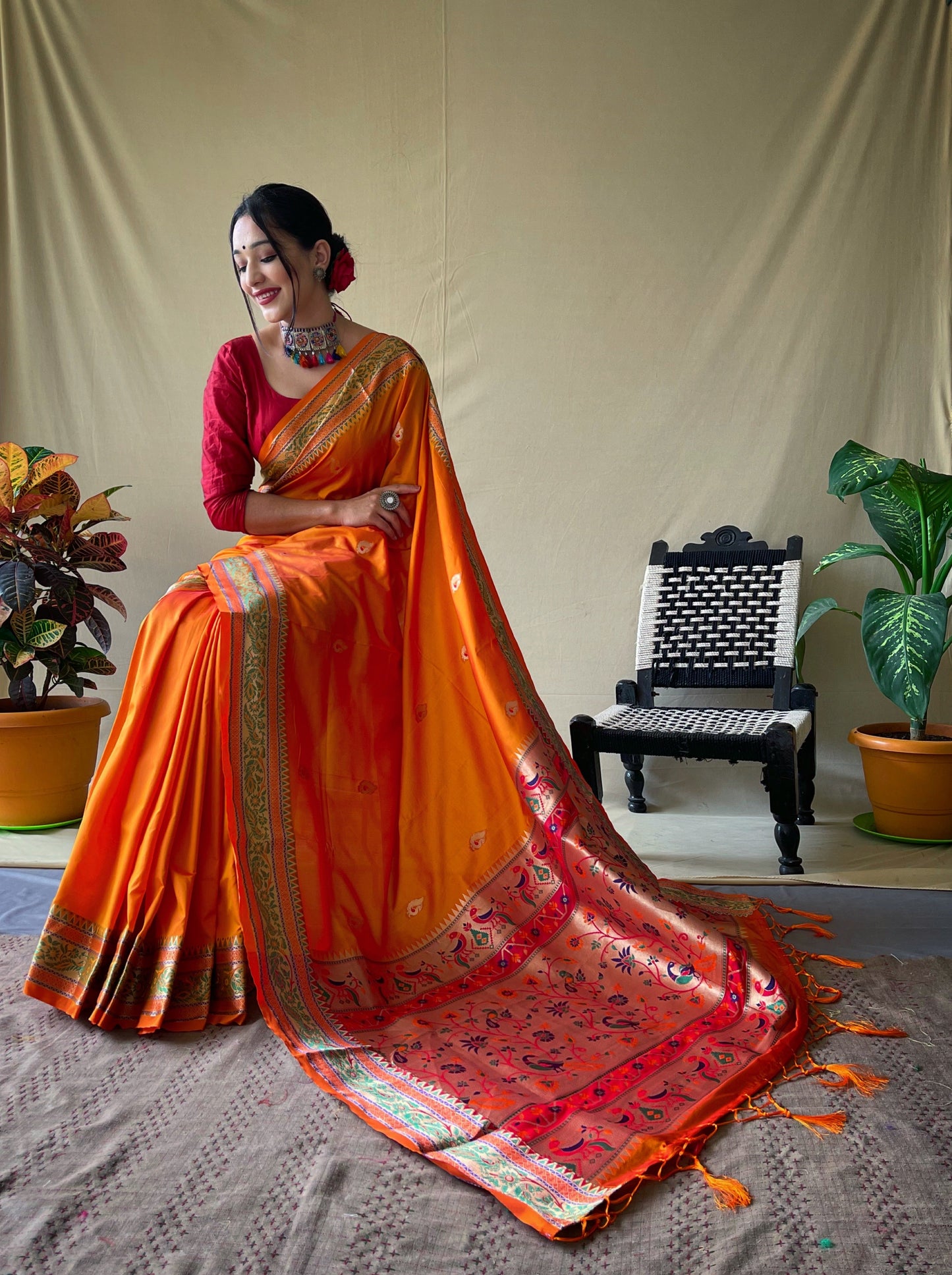 Yellow Paithani Sarees